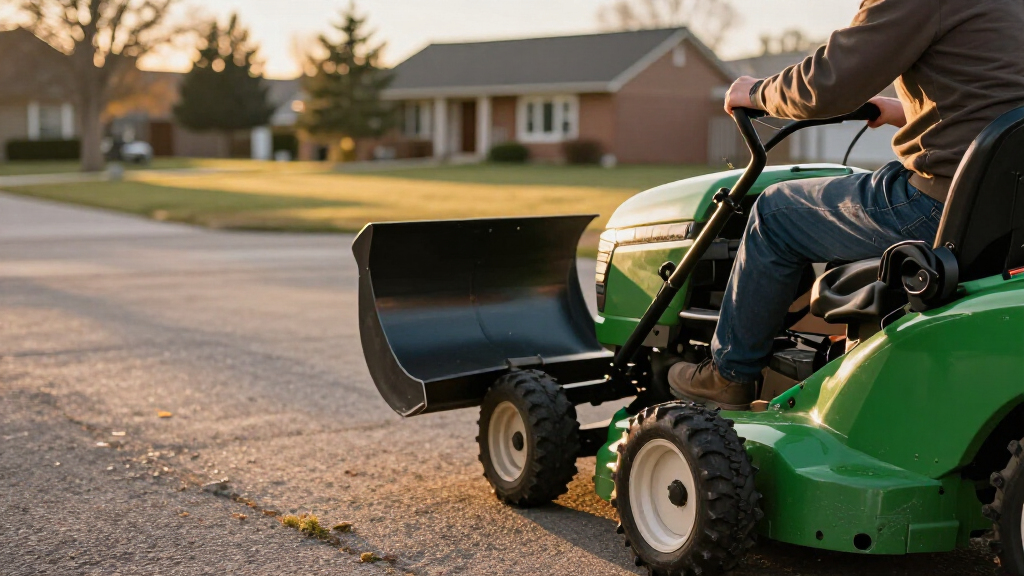 best snow plow attachments for lawn tractors