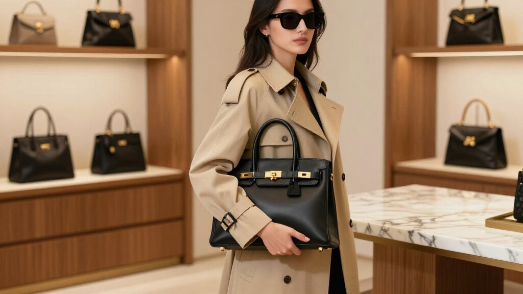 luxury leather baguette bags
