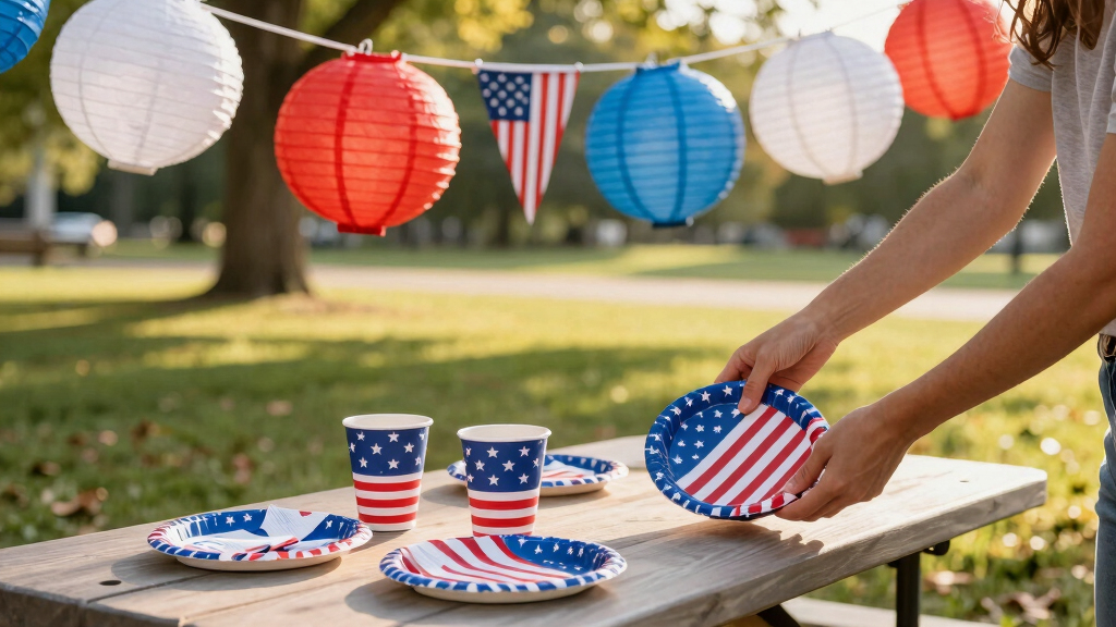 patriotic outdoor party supplies