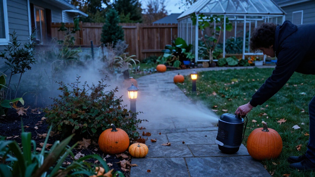 Halloween outdoor fog machines