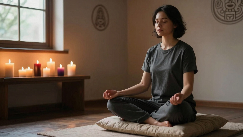 spiritual meditation candles