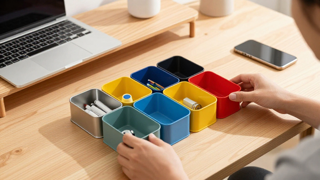 multi-compartment desk organizers