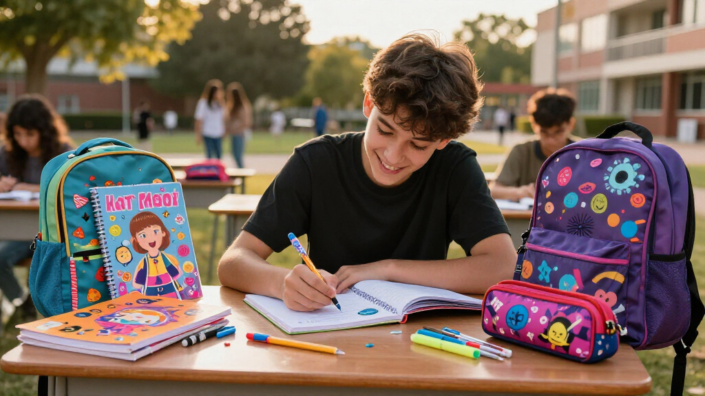 pop culture-themed school supplies