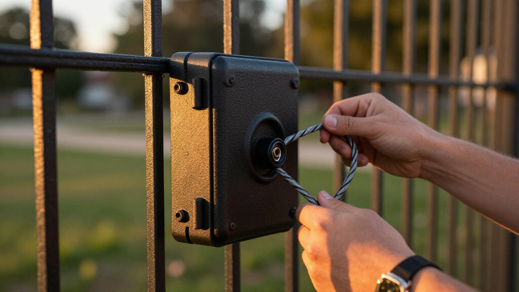 portable fireproof lock box with security cable