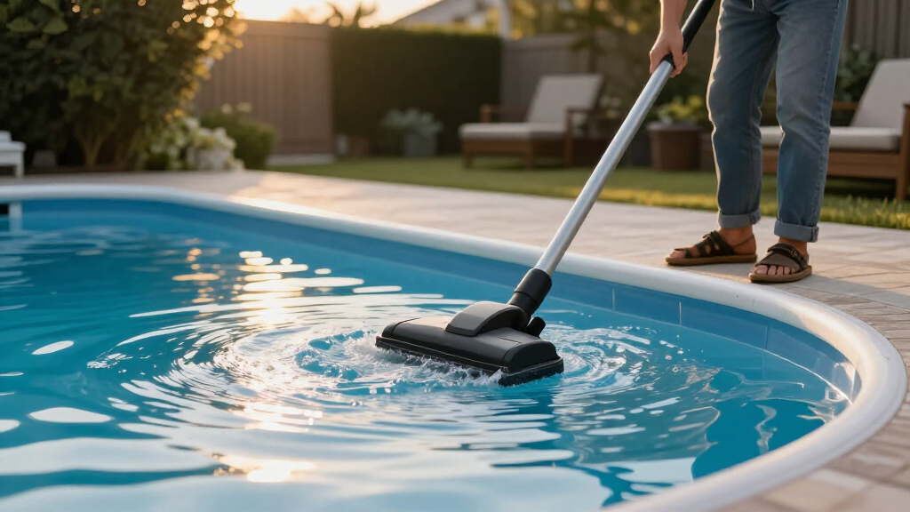 vacuum head for fiberglass pool