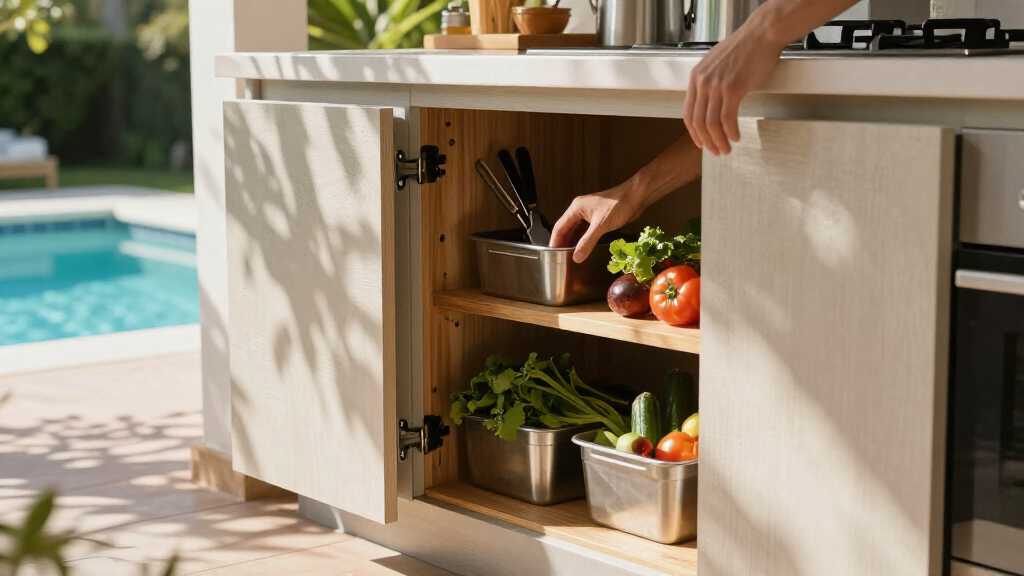 best outdoor kitchen storage cabinet
