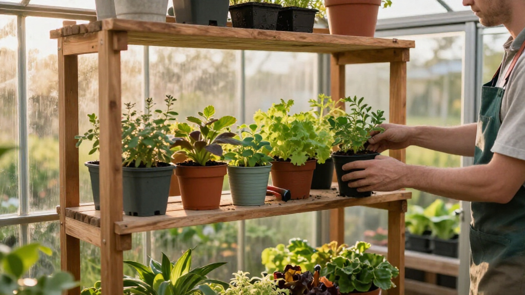greenhouse shelving units