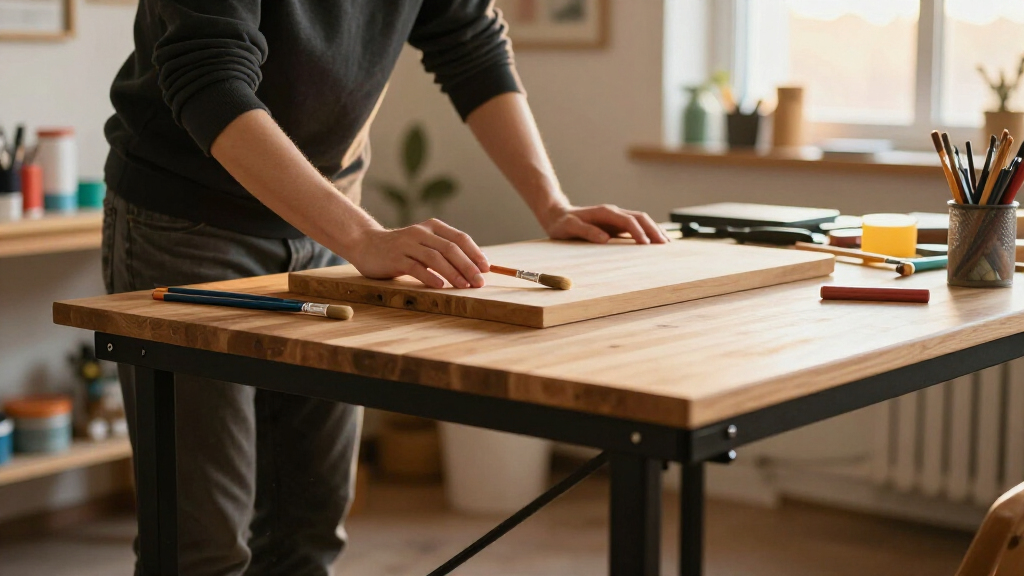 electric standing desk for craft room
