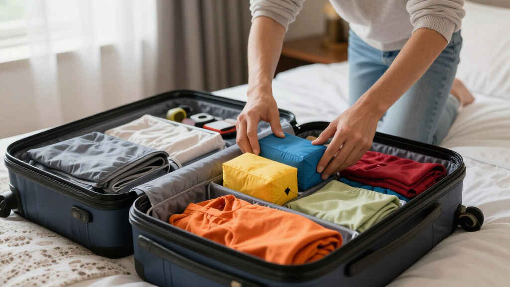 compression travel packing cubes