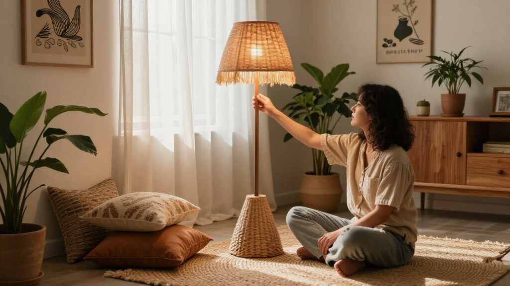 boho floor lamps