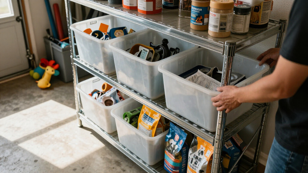best garage shelving for pet supply storage