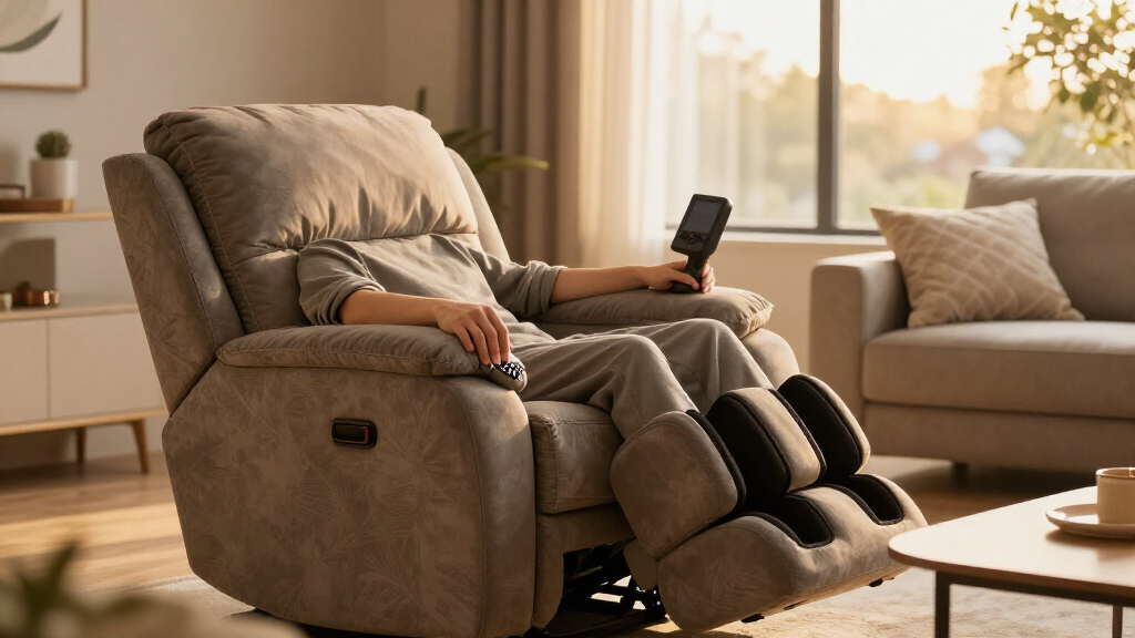 best power loveseat recliner with massage and console
