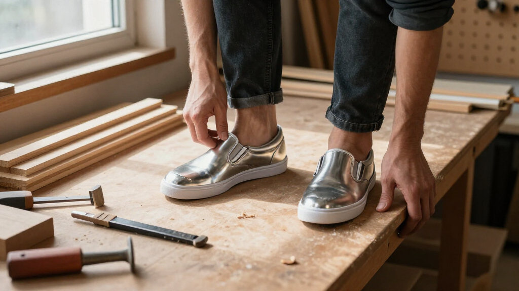 best metallic slip-on shoes