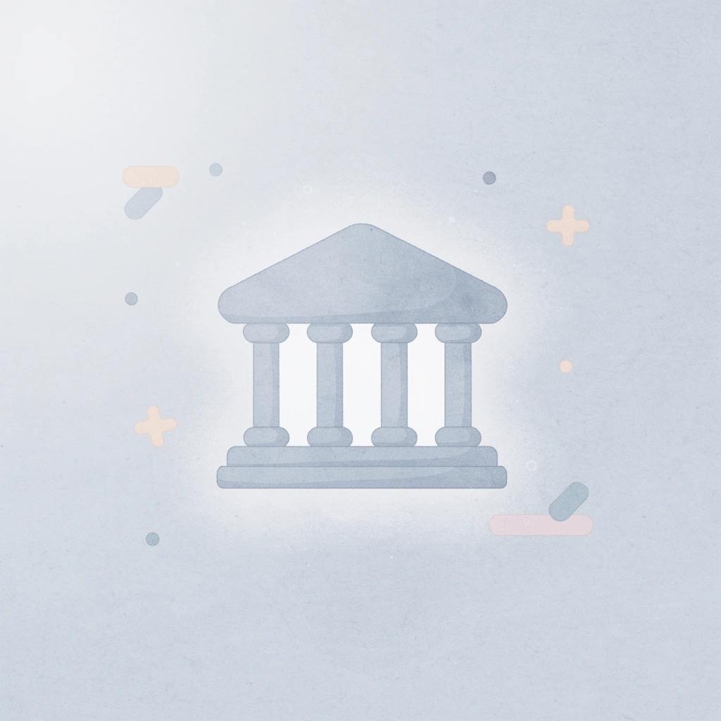 Bank icon representing the financial backbone of hotel budgeting