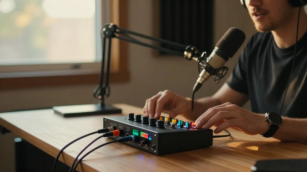 portable podcast audio interfaces