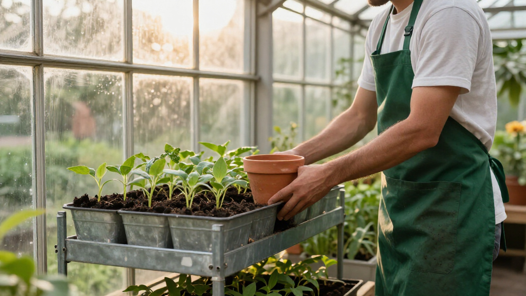 greenhouse shelving units