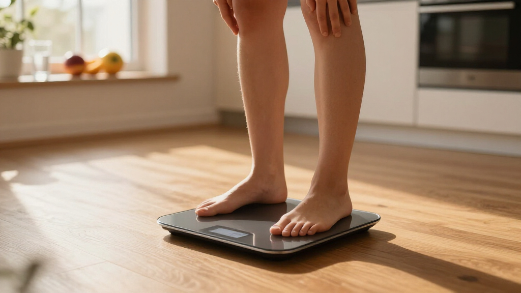 digital scale for health routine rebuilding