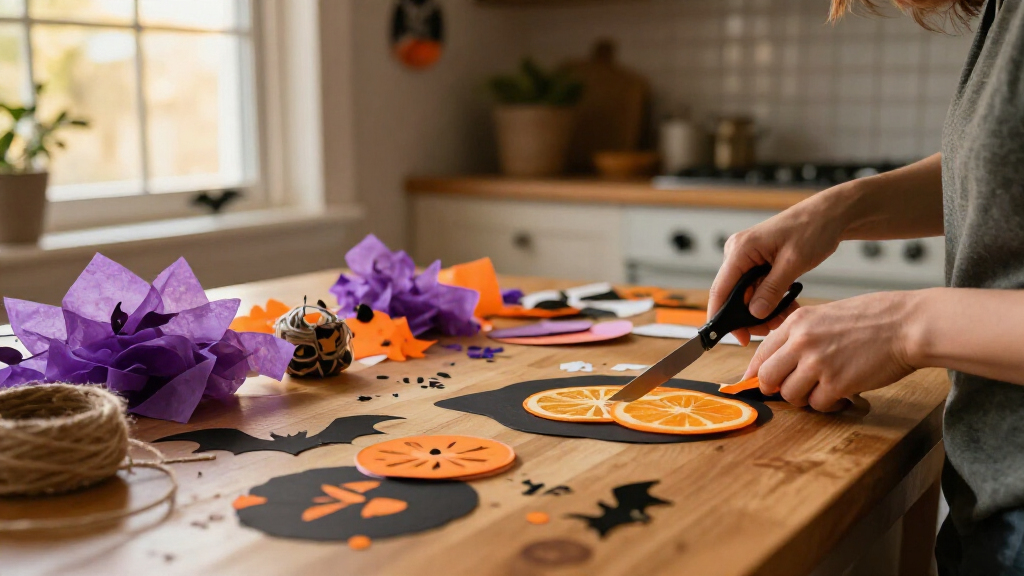 Halloween paper crafting supplies