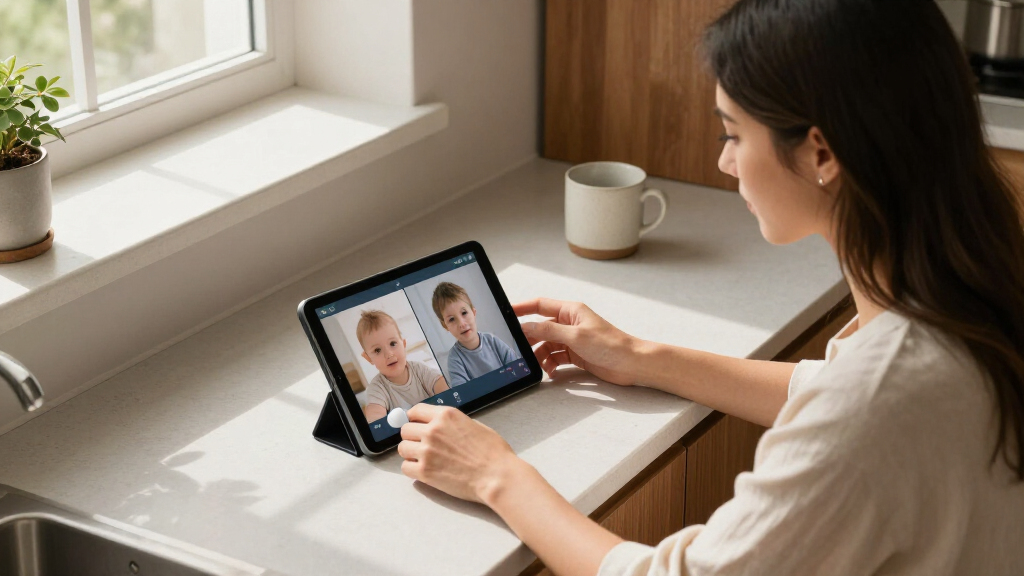 splitscreen video baby monitors