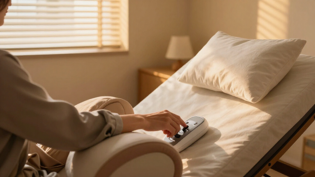 adjustable bed base with massage