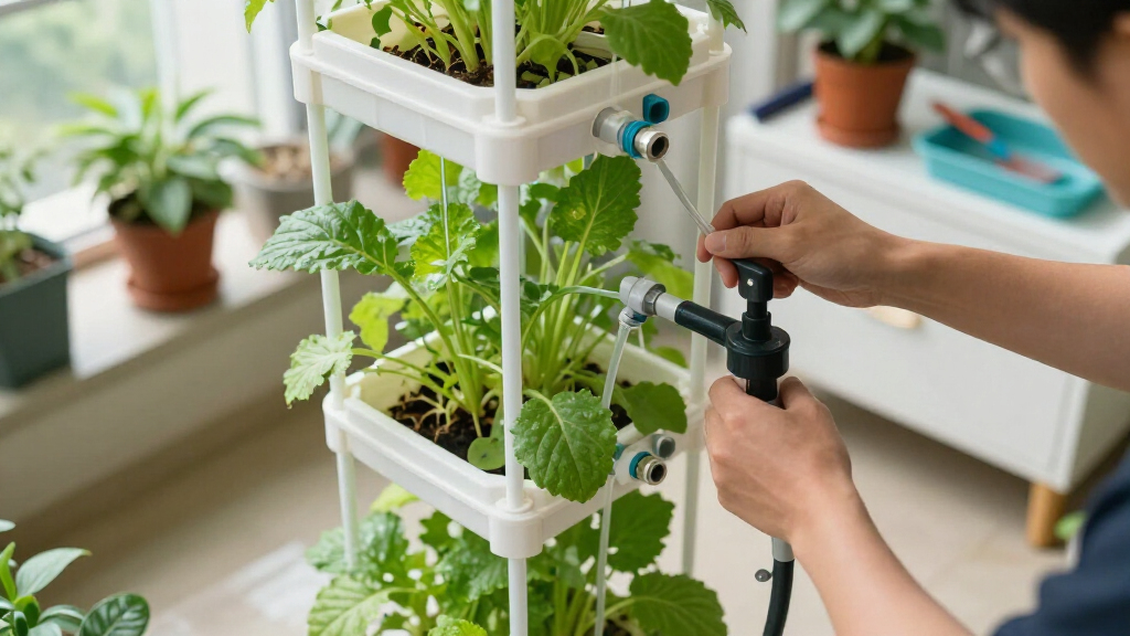 best hydroponic tower with built in reservoir