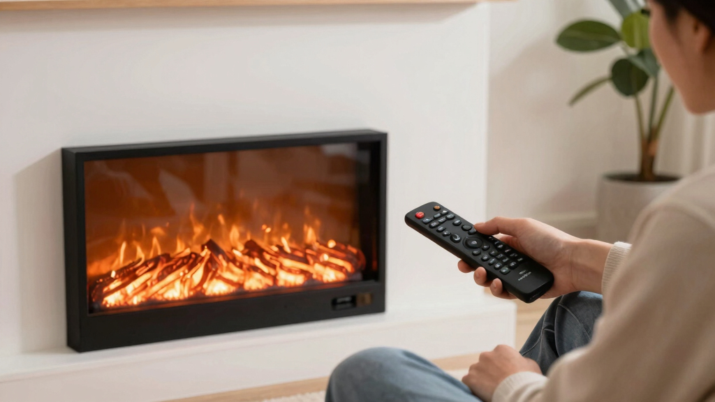 electric fireplaces with remote control