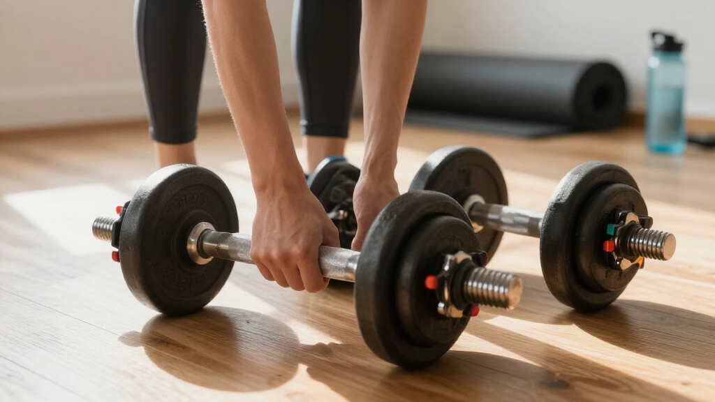 adjustable dumbbell set for progressive overload