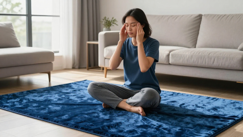 yilong blue silk area rug