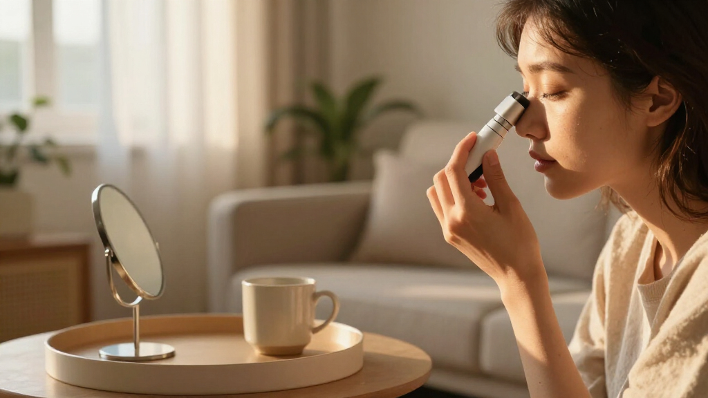 microcurrent device for crows feet