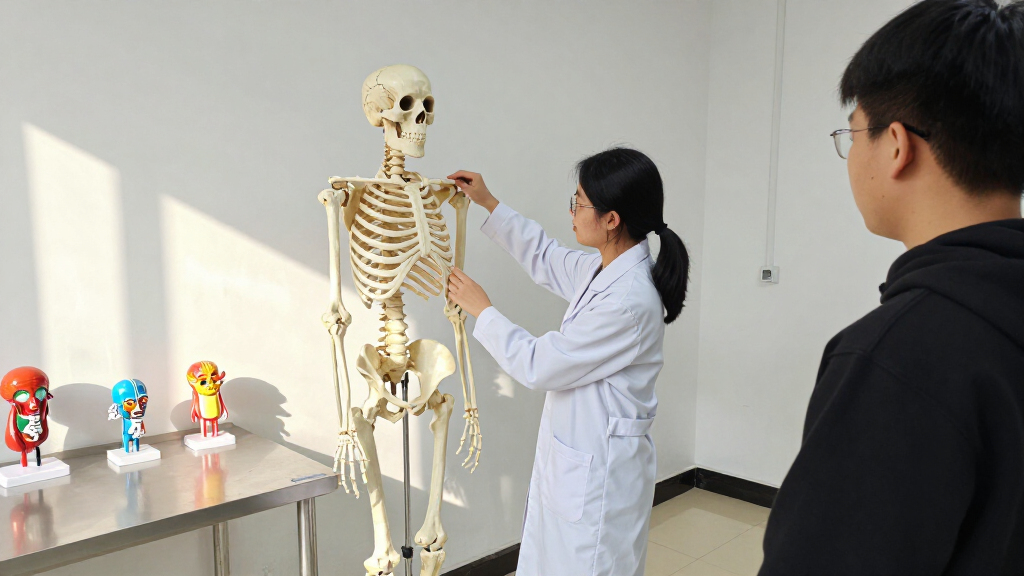 skeleton models for anatomy students