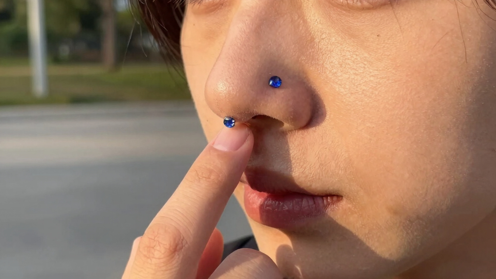 best sapphire nose stud
