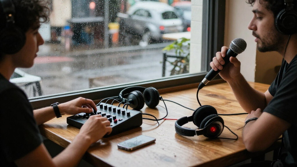 portable podcast audio mixers