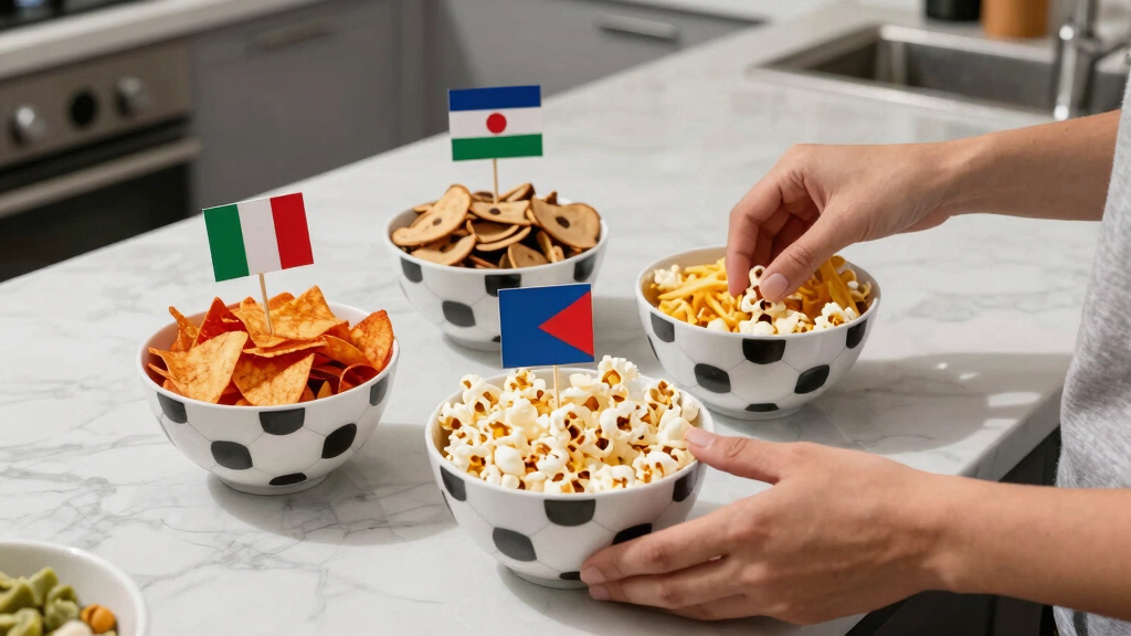world cup themed snack bowls