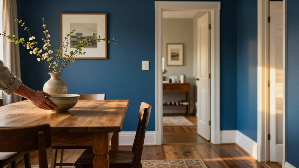 best deep blue dining room paint