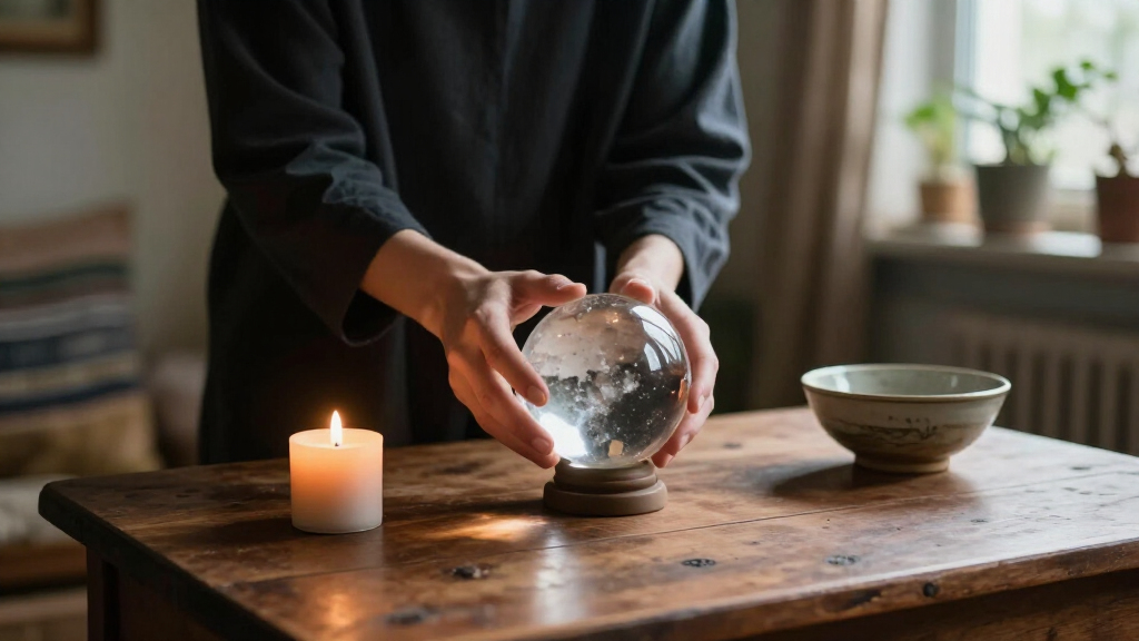 crystal ball decor