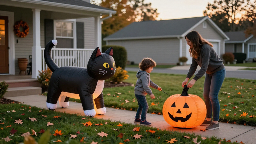 inflatable Halloween yard decorations