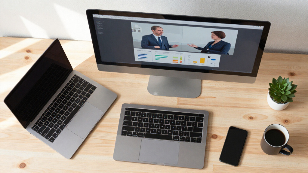 rolling smart monitors for customer presentations