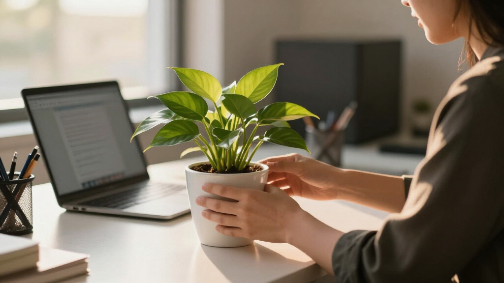 airpurifying desk plants