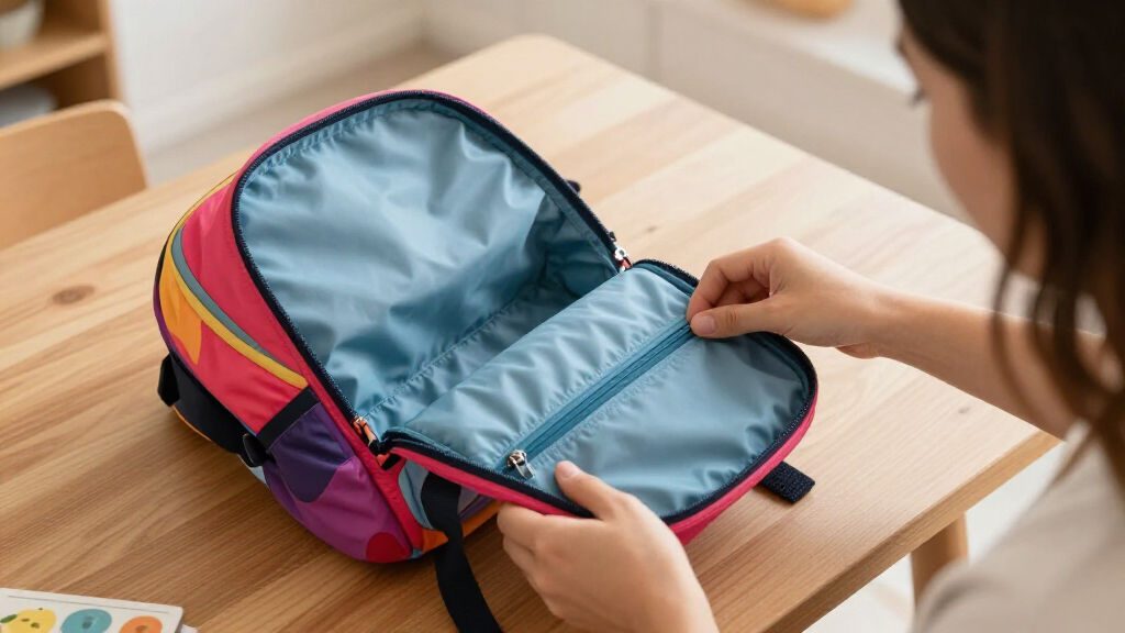 kids' school backpack with laptop compartment