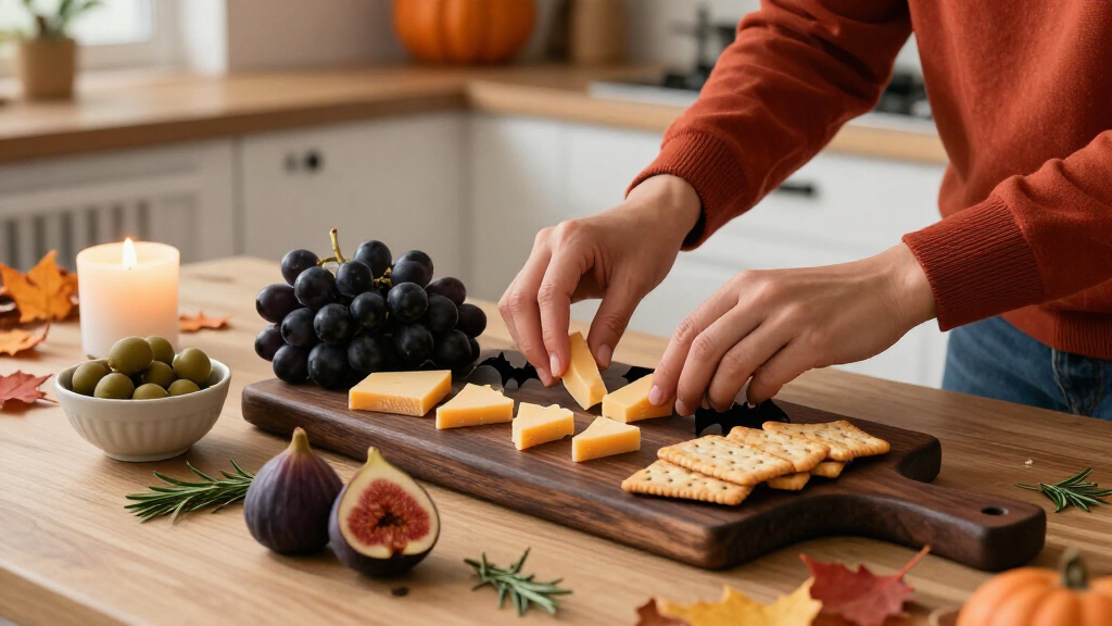 Halloween-themed charcuterie boards