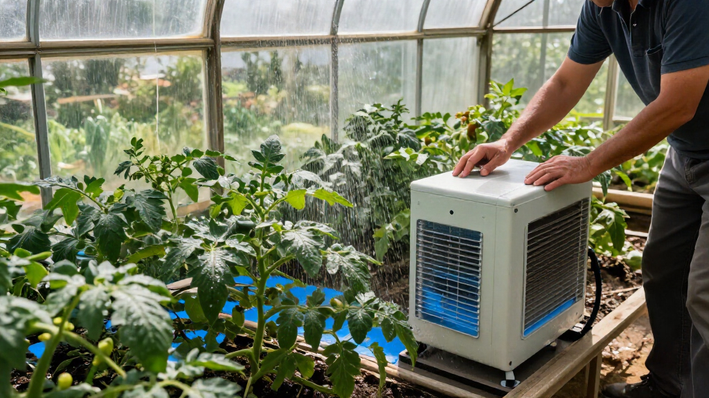 evaporative coolers for greenhouses