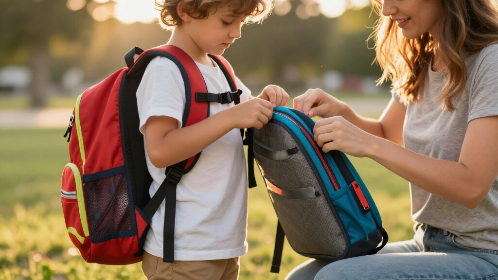 kids' backpack with laptop compartment
