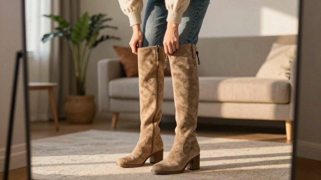 best knee-high suede boots