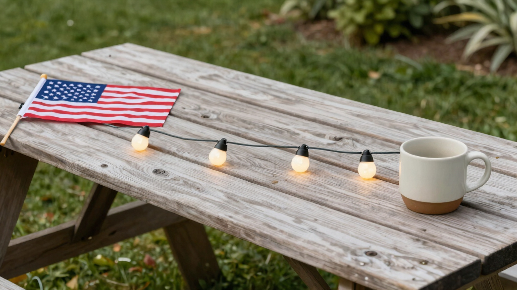 patriotic outdoor string lights