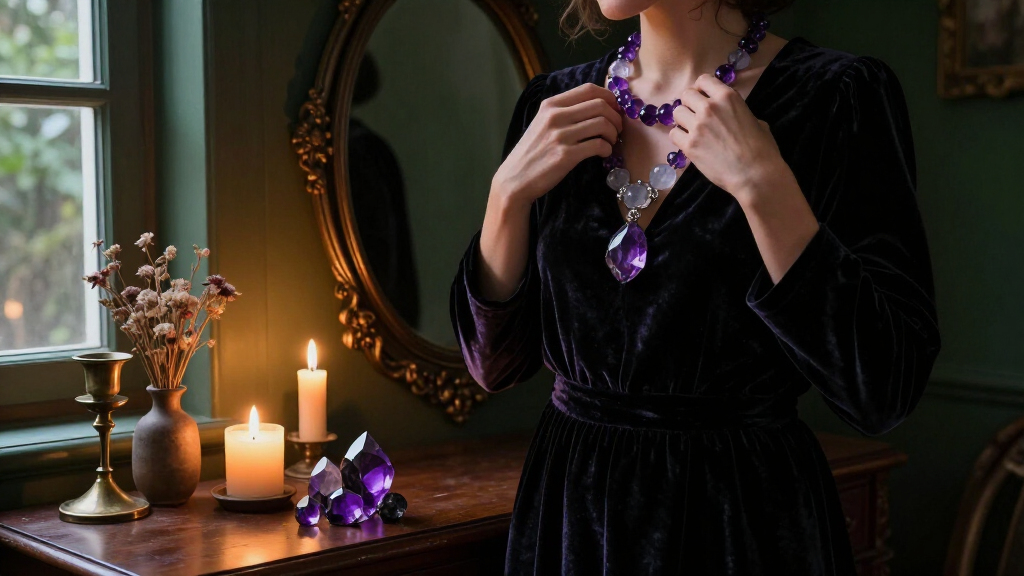 spooky crystal jewelry