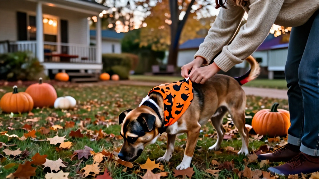 Halloween pet bandanas