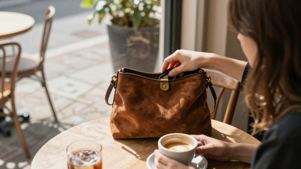 women's suede handbags