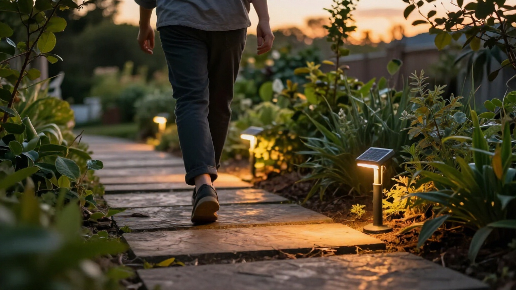 solar garden pathway lights