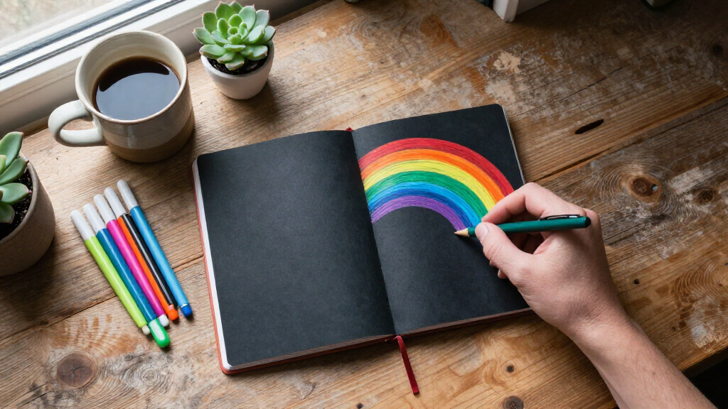 rainbow scratch art notebooks