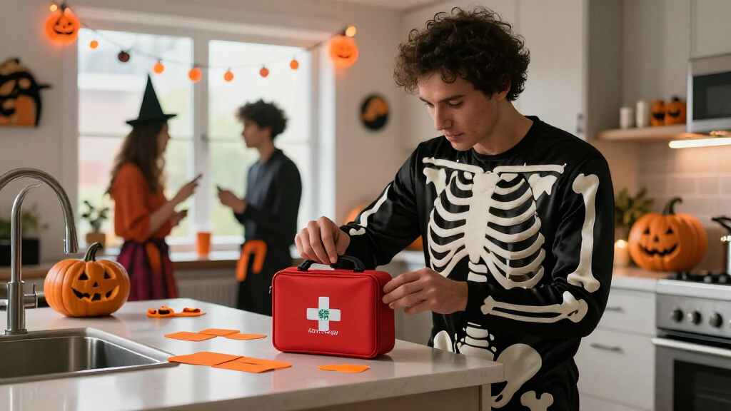 Halloween party first aid kits